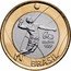 Brazil Real Olympic Games in Rio. Volleyball 2015 KM# 709 BRASIL RIO 2016 coin obverse