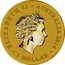 Australia 1 Dollar 100th Anniversary Australian Military Aviation 2014 ELIZABETH II AUSTRALIA 2014 1 DOLLAR IRB coin obverse