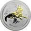 Australia 1 Dollar Year of the Dog (Gilded) 2018 YEAR OF THE DOG P IJ coin reverse