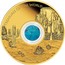 Australia 100 Dollars Treasures of the World - North America 2015 KM# 2203 TREASURES OF THE WORLD TURQUOISE P NM coin reverse
