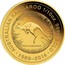 Australia 15 Dollars Australian Kangaroo 2014 AUSTRALIAN KANGAROO 1/10 OZ. 9999 GOLD 1989 - 2014 RED KANGAROO P25 coin reverse