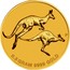 Australia 2 Dollars Mini Roo 2018 0.5 GRAM 9999 GOLD P coin reverse