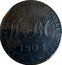Ireland 1/2 Penny Hibernia 1804  LICENSED BY ACT OF PARLIMENT W T B & CO. 1804 coin reverse
