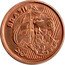 Brazil 1 Centavo (Cabral. T Partially Inside Stripes) KM# 647.1 BRASIL CABRAL coin obverse