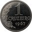 Brazil 1 Cruzeiro (Prova) KM# Pr1 1 CRUZEIRO 1967 coin reverse