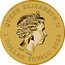 Tuvalu 1 Dollar Charles III Year of the Dragon 2024 P UNC in coincard QUEEN ELIZABETH II IRB 1952 - 2022 1 DOLLAR TUVALU 2024 coin obverse