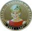 Cook Islands 1 Dollar Elizabeth II Diana. Princess of Wales. Red dress and earings 2007  BU DIANA - PRINCESS OF WALES 1961-1997 coin reverse