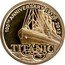 Cook Islands 1 Dollar (Elizabeth II Titanic. 100 years.) 100TH ANNIVERSARY 1912 - 2012 TITANIC coin reverse
