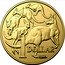 Australia 1 Dollar In the name of Elizabeth II. Mob of Roos. 2024  BU in Change of Monarch Set 1 DOLLAR coin reverse
