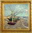 Niue 1 Dollar (Vincent Van Gogh 170th Anniversary. Fishing Boats)  coin reverse