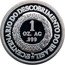 Brazil 1 Ounce (500th Anniversary of the Discovery of Brazil) X# MB2 1 OZ. AG .999 1500 2000 LB 5°. CENTENARIO DO DESCOBRIMENTO DO BRASIL coin reverse