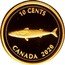 Canada 10 Cents Elizabeth II.Mackeral 2020  Proof 10 CENTS CANADA 2020 coin reverse