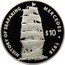 Cook Islands 10 Dollars (Elizabeth II Mercedes 1958) HISTORY OF SEAFARING MERCEDES 1958 $10 coin reverse