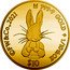 Cook Islands 10 Dollars Elizabeth II Peter Rabbit 2021  Proof ©FW&CO 2021 9999 GOLD 1/10TH OZ $10 coin reverse