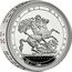 UK 10 Pounds (St George and the Dragon. Pistrucci. Piedfort) HONI SOIT QUI MAL Y PENSE PISTRUCCI. coin reverse