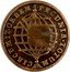 Brazil 10 Reis (Countermarked Coin) PECUNIA TOTUM CIRCUMIT ORBEM coin reverse