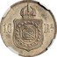 Brazil 10 Reis (Pedro II Pattern Coin) KM# Pn134 10 RS. coin reverse