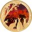 Niue 100 Dollars (Charles III Red Centre) COLOURS OF AUSTRALIA RED CENTRE coin reverse