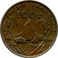 France 100 Francs (French Polynesia) POLYNESIE FRANÇAISE A GUZMAN 100 F coin reverse