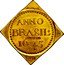 Brazil 12 Florins (Sao Paulo 400th Anniversary. 1954 Exposition Numismatica) X# MB11 ANNO BRASIL 1645 COPIA S. PAULO IV CENT. coin reverse