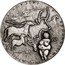 Niue 2 Dollars (Treasures of ancient civilizations. Venus of Willendorf & the Lascaux painting) 30 000 20 000 WILLENDORF A LASCAUX F 2016 coin reverse