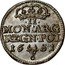 Poland 2 Groschen (1/12 Thaler, 15 Groszy, Polzlotek) Johann Casimir 1651 CG KM# 97 MON ARG REG POL 16 52 coin reverse