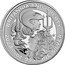 UK 2 Pounds (Britannia and Liberty) BRITANNIA AND LIBERTY 2024 1OZ 999 FINE SILVER coin reverse