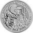 UK 2 Pounds Charles III Britannia and Liberty. Textured obverse 2024  Bullion BRITANNIA AND LIBERTY 2024 1OZ 999 FINE SILVER coin reverse