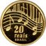 Brazil 20 Reais 100th Anniversary of the Birth of Ary Barroso 2003 Proof KM# 664 20 REAIS BRASIL coin obverse