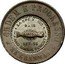 Brazil 2000 Reis (Countermarked Coinage) X# CC11.3 SANTOS SANPEX IIIA 9 A 16 SET. 56 ANO SANTOS DUMONT ORDEM E PROGRESSO XX GRAMMAS coin reverse