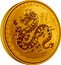 Niue 250 Dollars Year of the Dragon. Bullion 2024 龍 1 OZ 9999 FINE GOLD coin reverse