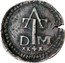 Malaysia 4 Tangas Filipe III Goa Mint. Date With X 1635 M-A Gomes # F3 26.01 AT DM XX4X coin reverse
