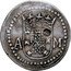 Malaysia 4 Tangas Filipe III Goa mint. Undated ND (1621-1640) A-M A M coin obverse