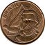 Brazil 5 Centavos (Tiradentes. T Partially Inside Stripes) KM# 648.1 BRASIL TIRADENTES coin obverse