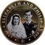 Cook Islands 5 Dollars (Diamond Wedding of Elizabeth II and Prince Philip. Wedding Day Portrait.) 1947 2007 ELIZABETH AND PHILIP EP coin reverse