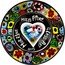 Cook Islands 5 Dollars (Murrine Glass Art) MURRINE MILLEFIORI GLASS ART 2015 coin reverse