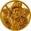 Cook Islands 5 Dollars (Wild Wes .Wild Bill Hickok) WILD WEST coin reverse