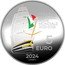 Italy 5 Euro (World Tour 2023 2025 of the Ship Amerigo Vespucci) AMERIGO VESPUCCI WORLD TOUR 2023-2025 5 EURO R 2024 E.FERRETTI coin reverse