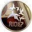 Brazil 5 Reais XV Pan-American Games 2007 Proof KM# 673 RIO2007 coin reverse