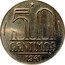 Brazil 50 Centimos Getulio Vargas. Trial Strike 1941  Not cataloged 50 CENTIMOS 1941 coin reverse