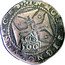 Brazil 500 Reis (Afonso VI Countermarked) KM# 63 IN HOC SIGNO VIN CES 500 coin reverse