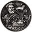 Niue 80 Dollars Marco Polo. Antiqued 2024  Bullion HP MARCO POLO 1254 1324 coin reverse