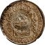 Brazil 960 REis Countermarked Coinage 1955 X# CC8.1 JOANNES D G PORT P REGENS ET BRAS D 960 18 14 XV - ANIV DO DIA OA CIDADE DE SANTOS CFNS COMEM coin obverse