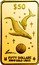 Cook Islands Fifty Dollars Elizabeth II Whales by Lassen 2001  Proof $50 LASSEN FIFTY DOLLARS 9999 GOLD 1/6 OZ coin reverse