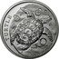 Niue Five Dollars Hawksbill Turtle 2024  BU TURTLE FINE SILVER .999 2 OZ coin reverse
