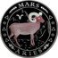 Cook Islands One Dollar (Aries) MARS ARIES coin reverse