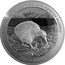 New Zealand One Dollar Charles III.Great Spotted Kiw. 2024  Silver BU ROROA GREAT SPOTTED KIWI APTERYX MAXIMA ONE DOLLAR coin reverse