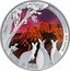 Niue One Dollar Charles III Red Centre 2024  Proof COLOURS OF AUSTRALIA RED CENTRE coin reverse