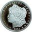 Cook Islands One Dollar Elizabeth II 1964 USA Morgan Dollar 2021  Proof E PLURIBUS UNUM LIBERTY 1964 coin reverse