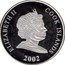 Cook Islands One Dollar (Elizabeth II Curling) ELIZABETH II COOK ISLANDS 2002 coin obverse
